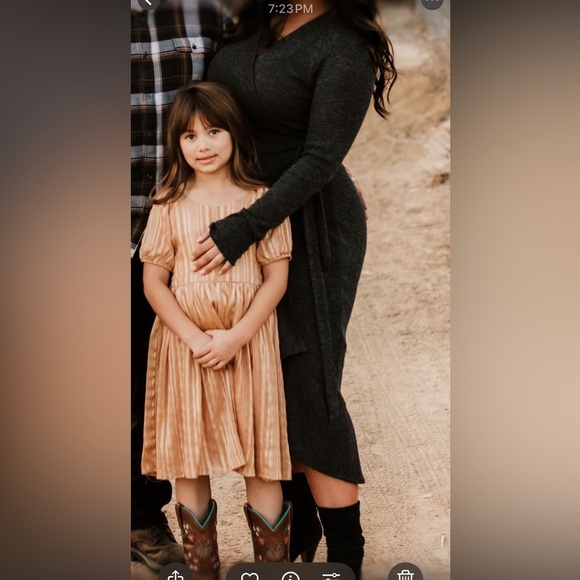 SomeDays Lovin' Black wrap midi ruffle dress - Picture 2 of 4